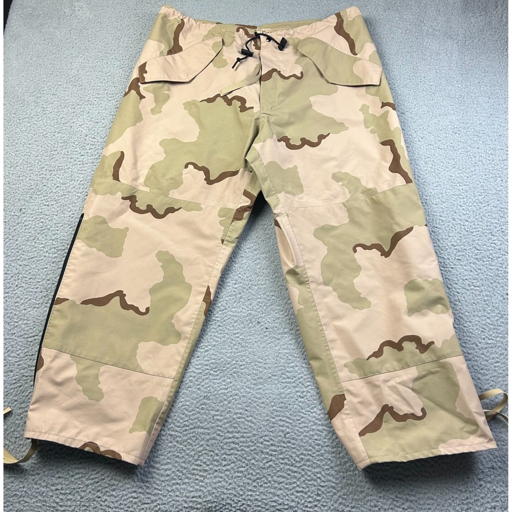 USGI ECWCS Gen II GORE-TEX Desert Camo Waterproof Trousers Size Large Short